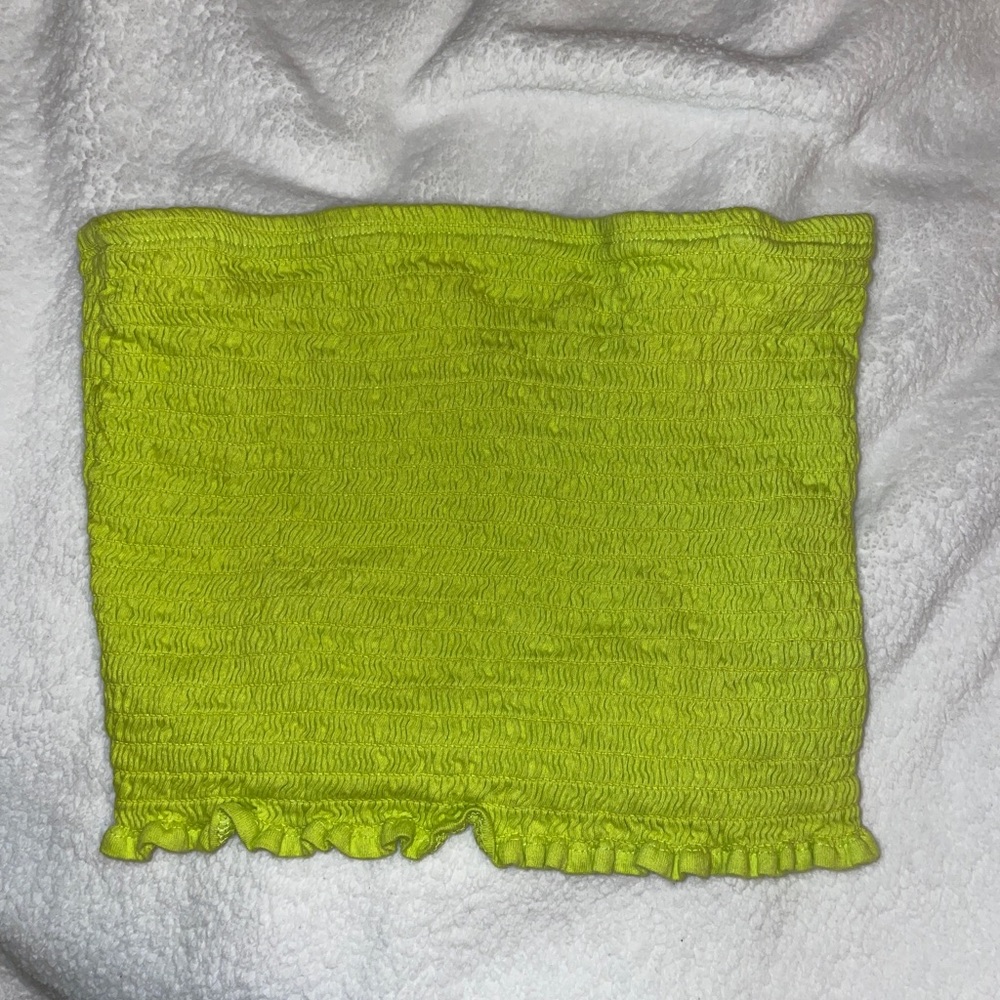 Neon Smocked Tube Top